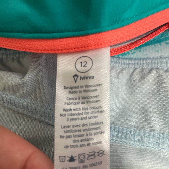 Ivivva/Lululemon icing blue shorts - Picture 5 of 7